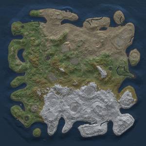 Thumbnail Rust Map: Procedural Map, Size: 4500, Seed: 1775098183, 18 Monuments