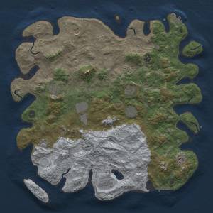 Thumbnail Rust Map: Procedural Map, Size: 4500, Seed: 352079640, 18 Monuments