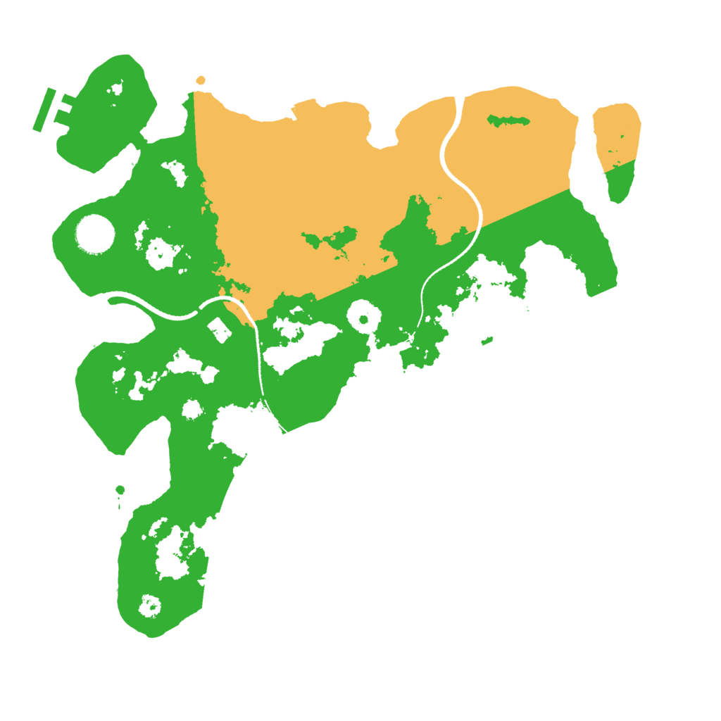 Biome Rust Map: Procedural Map, Size: 3250, Seed: 302531009