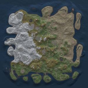 Thumbnail Rust Map: Procedural Map, Size: 4250, Seed: 92038026, 18 Monuments