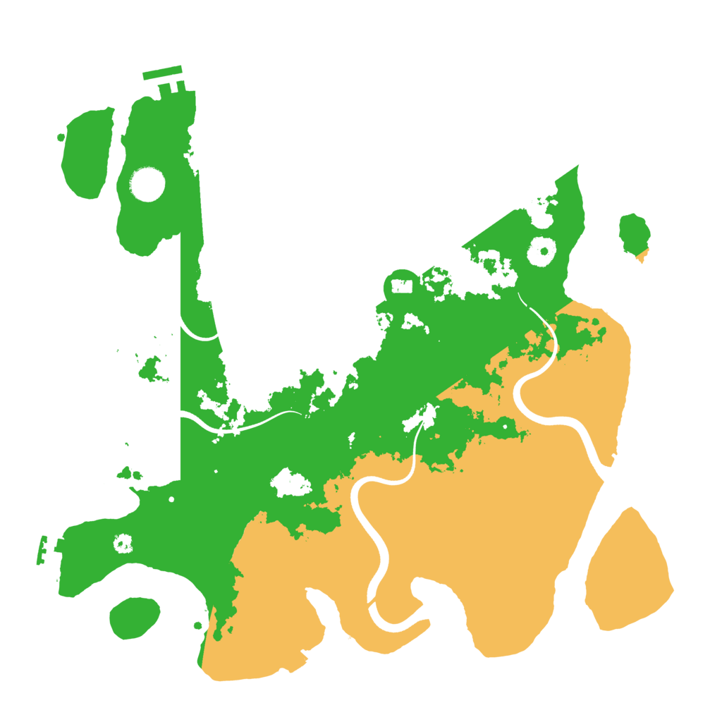 Biome Rust Map: Procedural Map, Size: 3700, Seed: 454469220