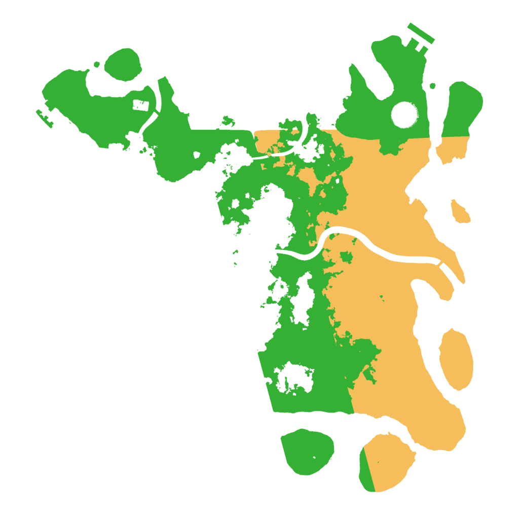 Biome Rust Map: Procedural Map, Size: 3500, Seed: 62811