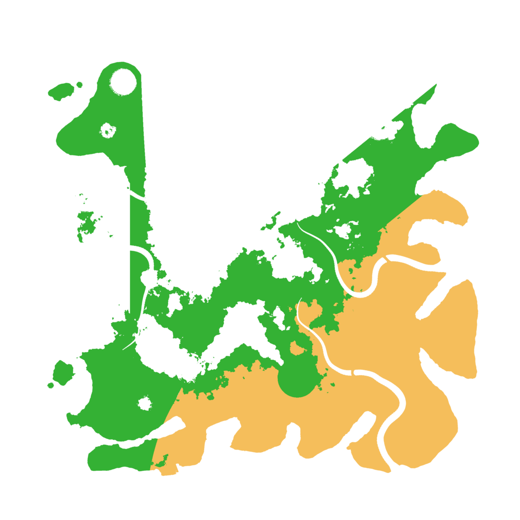 Biome Rust Map: Procedural Map, Size: 3500, Seed: 1685831867