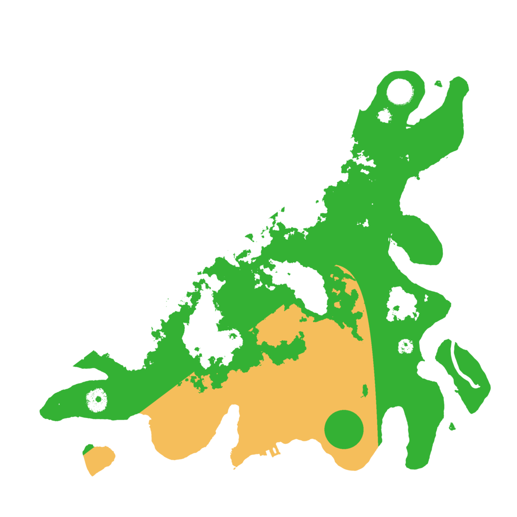 Biome Rust Map: Procedural Map, Size: 3500, Seed: 475275984