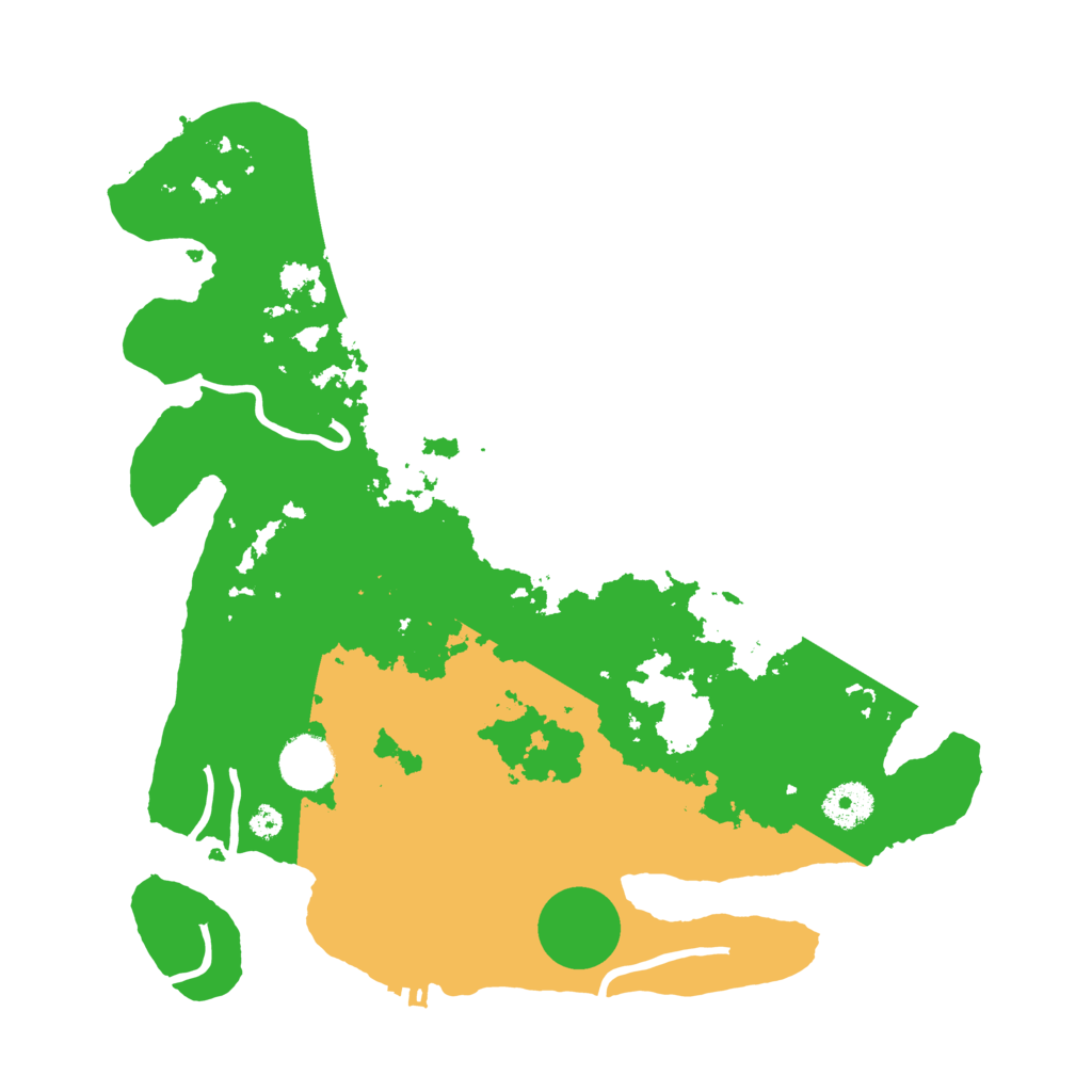 Biome Rust Map: Procedural Map, Size: 3500, Seed: 543576