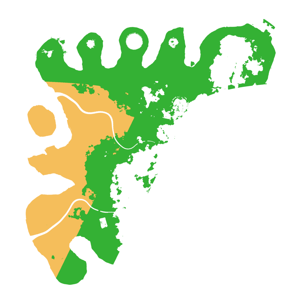 Biome Rust Map: Procedural Map, Size: 3250, Seed: 49943