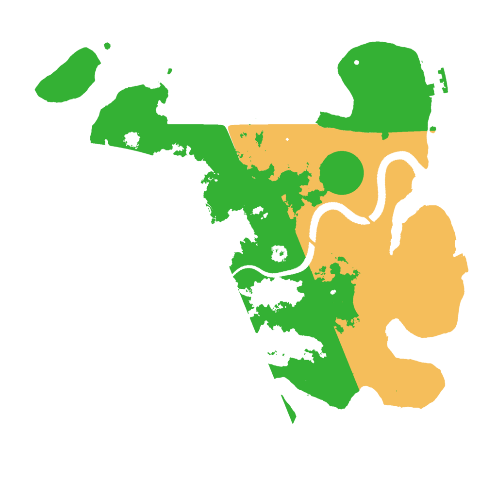 Biome Rust Map: Procedural Map, Size: 3000, Seed: 159016417