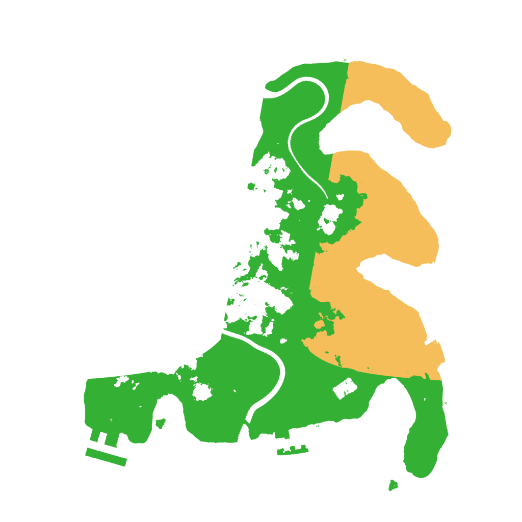 Biome Rust Map: Procedural Map, Size: 2550, Seed: 53030