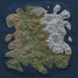 Thumbnail Rust Map: Procedural Map, Size: 4000, Seed: 1263954635, 17 Monuments