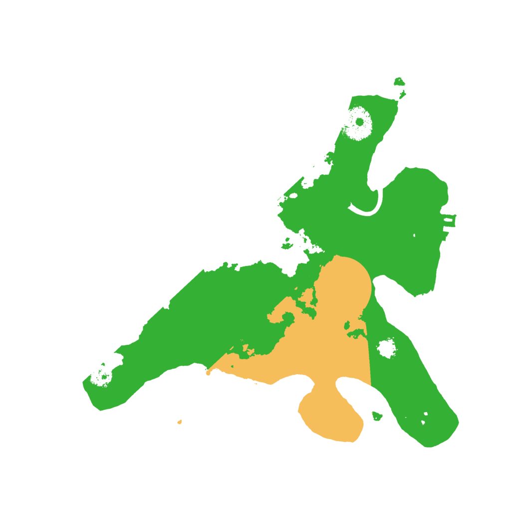 Biome Rust Map: Procedural Map, Size: 2500, Seed: 453832