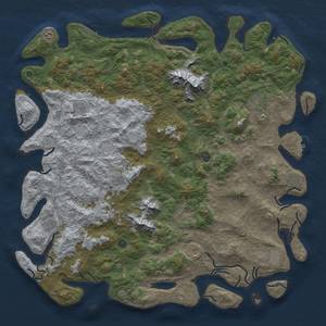 Thumbnail Rust Map: Procedural Map, Size: 6000, Seed: 1524279002, 19 Monuments
