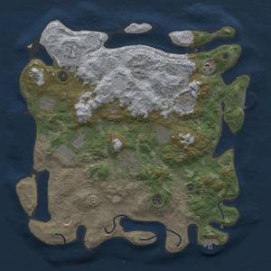 Thumbnail Rust Map: Procedural Map, Size: 4000, Seed: 229707937, 17 Monuments