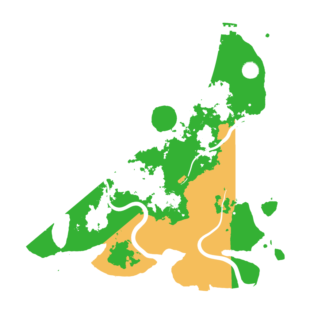 Biome Rust Map: Procedural Map, Size: 3300, Seed: 55555