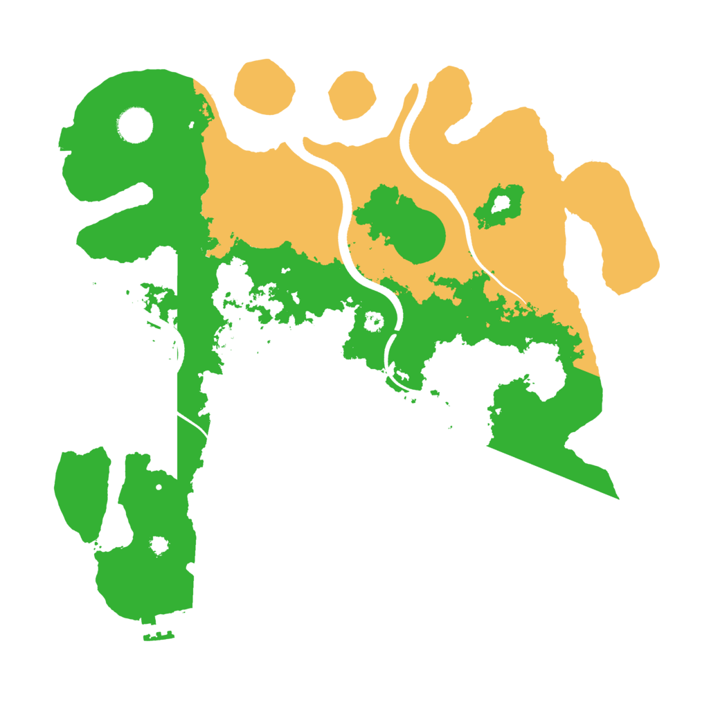 Biome Rust Map: Procedural Map, Size: 3500, Seed: 20230407