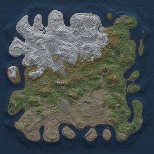 Thumbnail Rust Map: Procedural Map, Size: 4500, Seed: 824962455, 18 Monuments