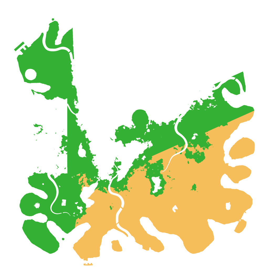 Biome Rust Map: Procedural Map, Size: 4500, Seed: 784623454