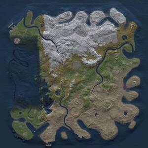 Thumbnail Rust Map: Procedural Map, Size: 4500, Seed: 784623454, 16 Monuments