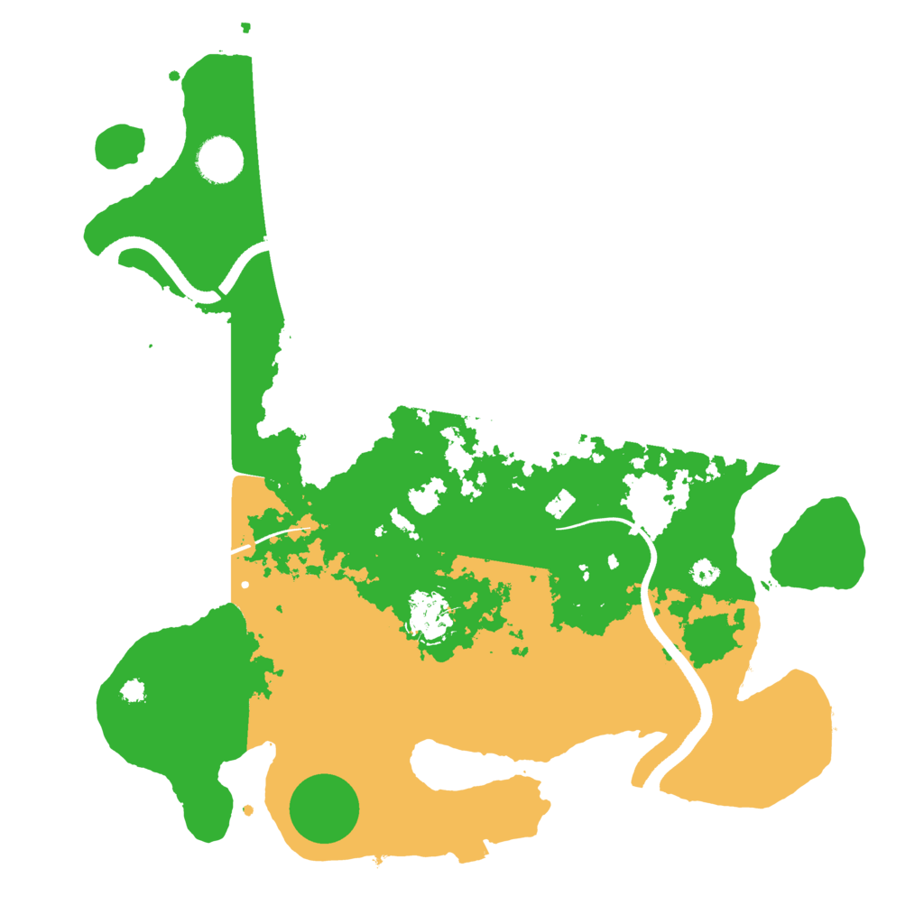 Biome Rust Map: Procedural Map, Size: 3500, Seed: 23485245