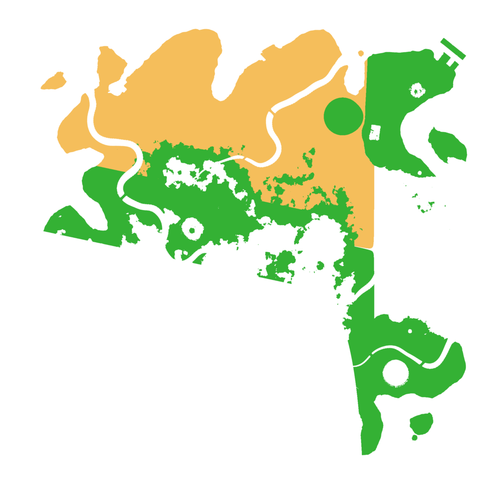 Biome Rust Map: Procedural Map, Size: 3500, Seed: 32482585