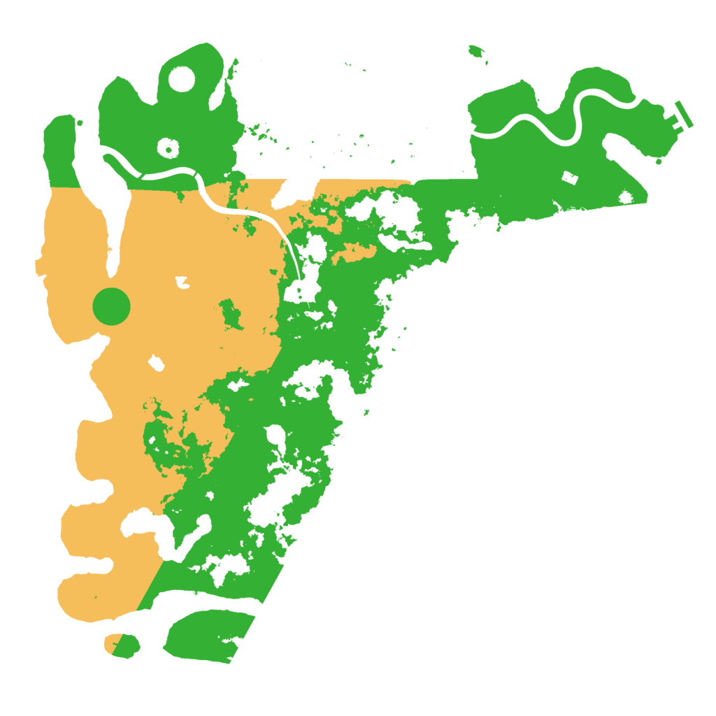 Biome Rust Map: Procedural Map, Size: 5000, Seed: 97175