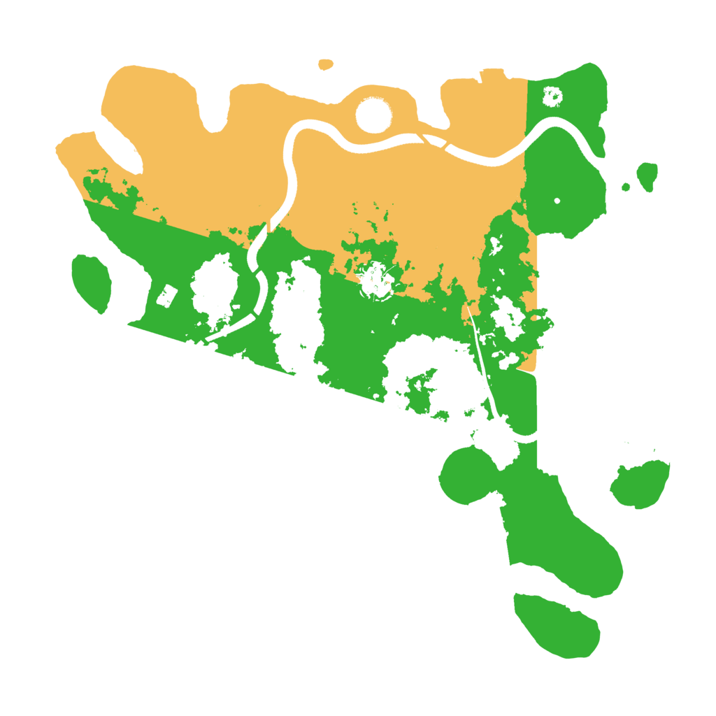 Biome Rust Map: Procedural Map, Size: 3500, Seed: 1458257128