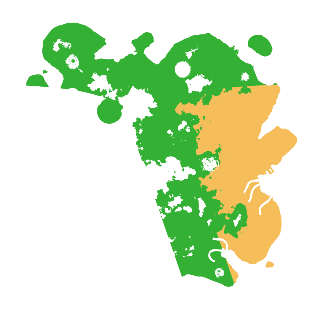 Biome Rust Map: Procedural Map, Size: 3500, Seed: 2429