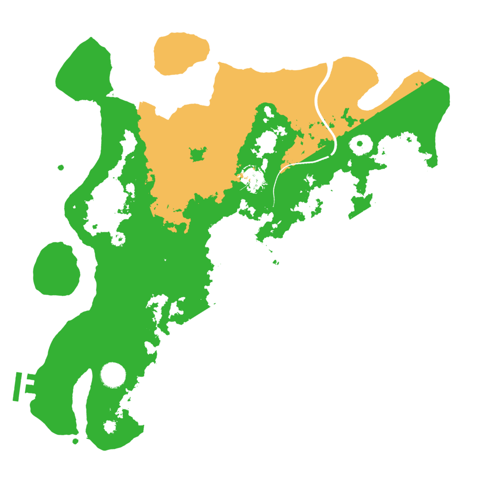 Biome Rust Map: Procedural Map, Size: 3500, Seed: 68946992