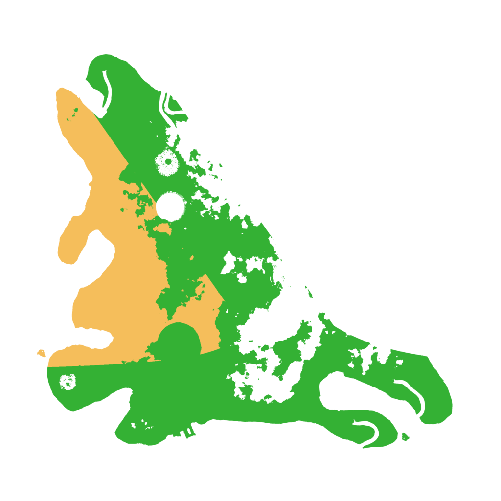 Biome Rust Map: Procedural Map, Size: 3132, Seed: 1992