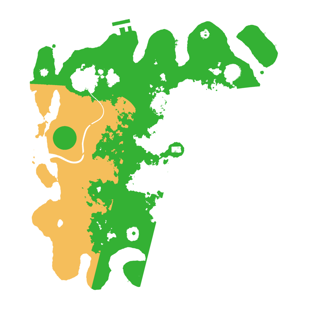 Biome Rust Map: Procedural Map, Size: 3500, Seed: 35500