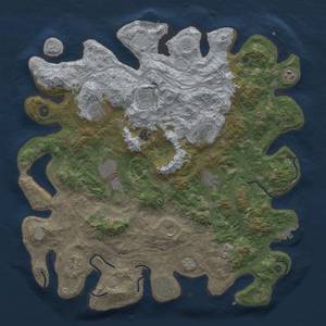 Thumbnail Rust Map: Procedural Map, Size: 4500, Seed: 125559391, 18 Monuments