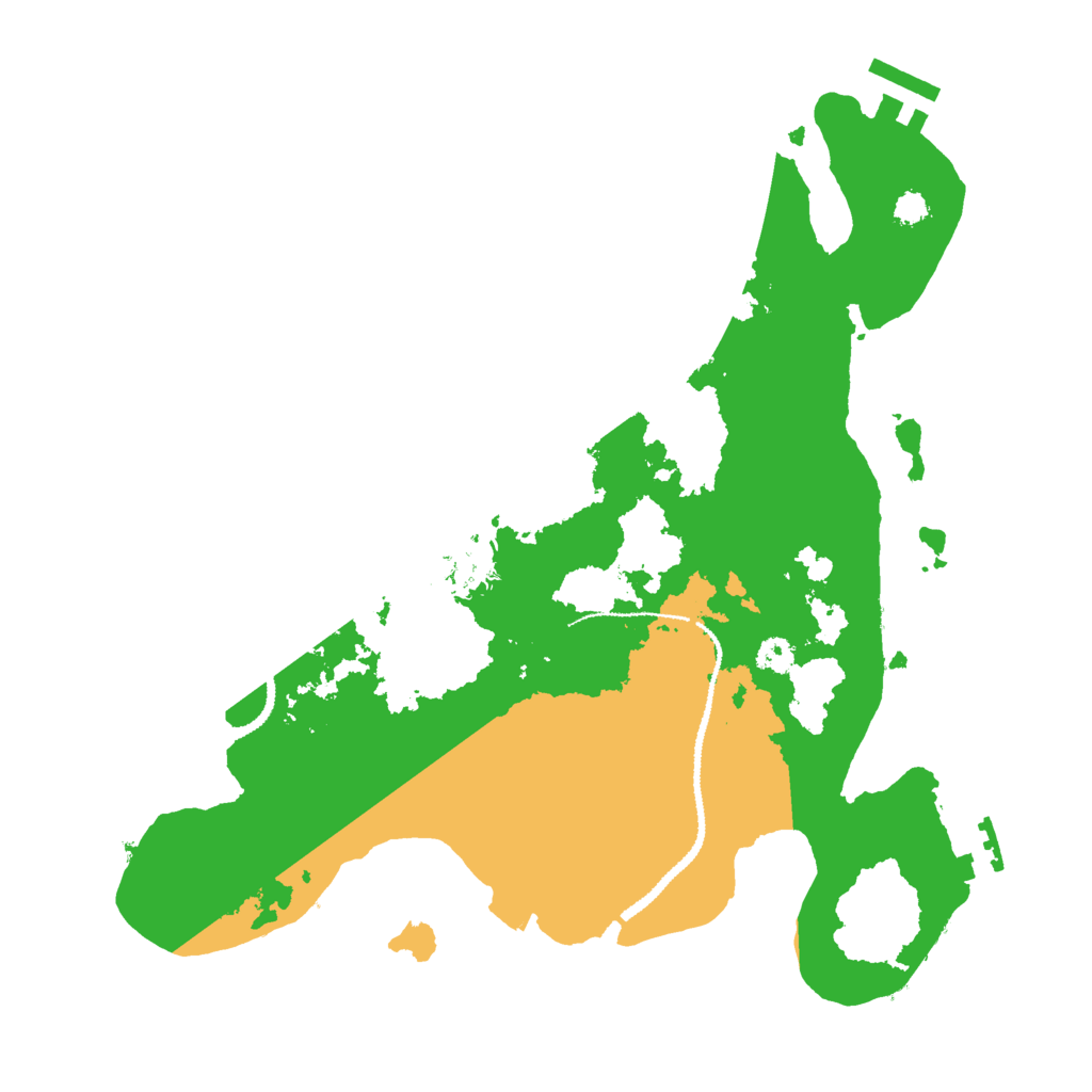 Biome Rust Map: Procedural Map, Size: 3000, Seed: 1821774613