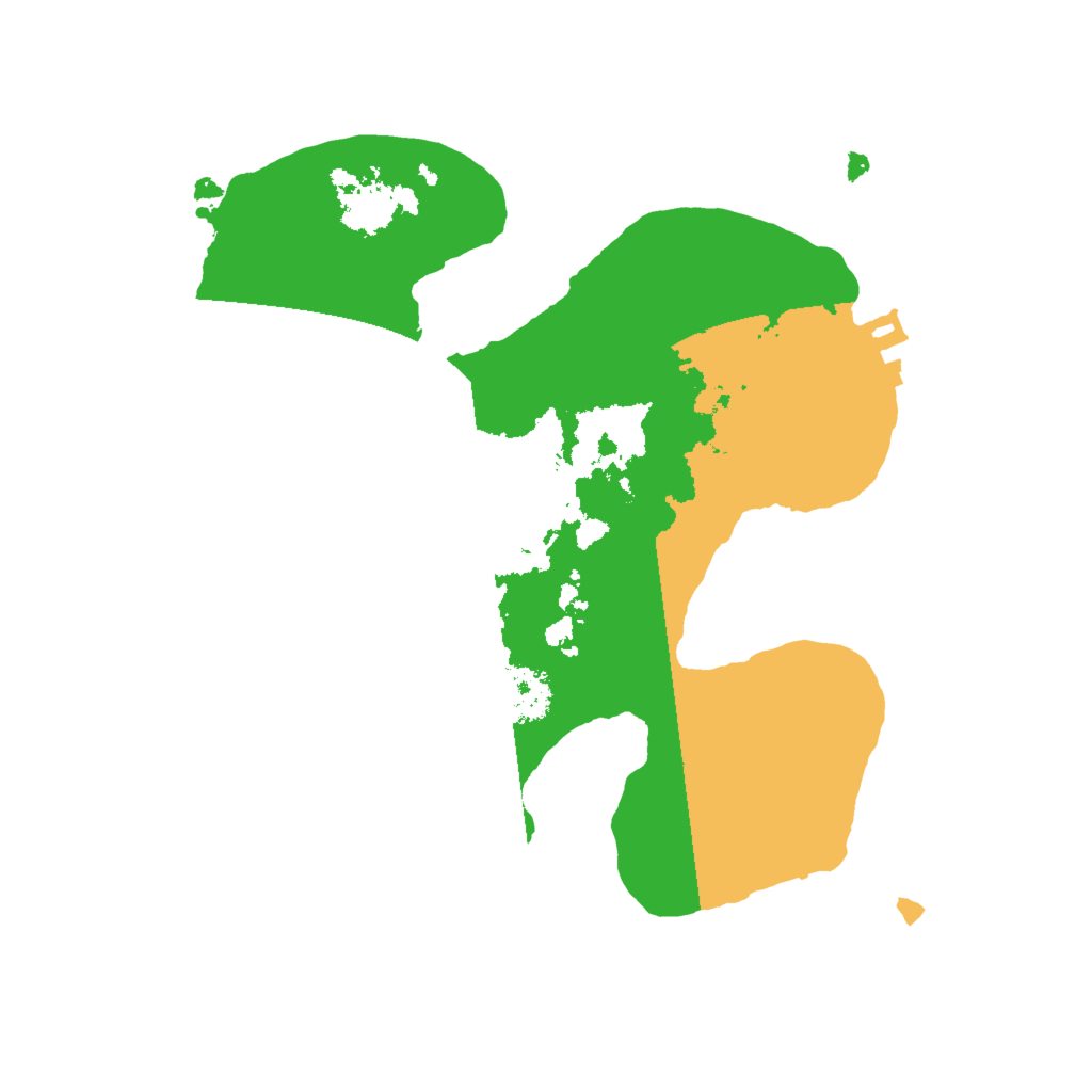 Biome Rust Map: Procedural Map, Size: 2000, Seed: 515516291