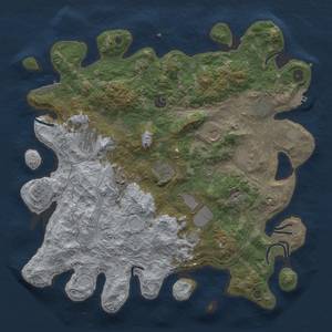 Thumbnail Rust Map: Procedural Map, Size: 4250, Seed: 2015953307, 16 Monuments