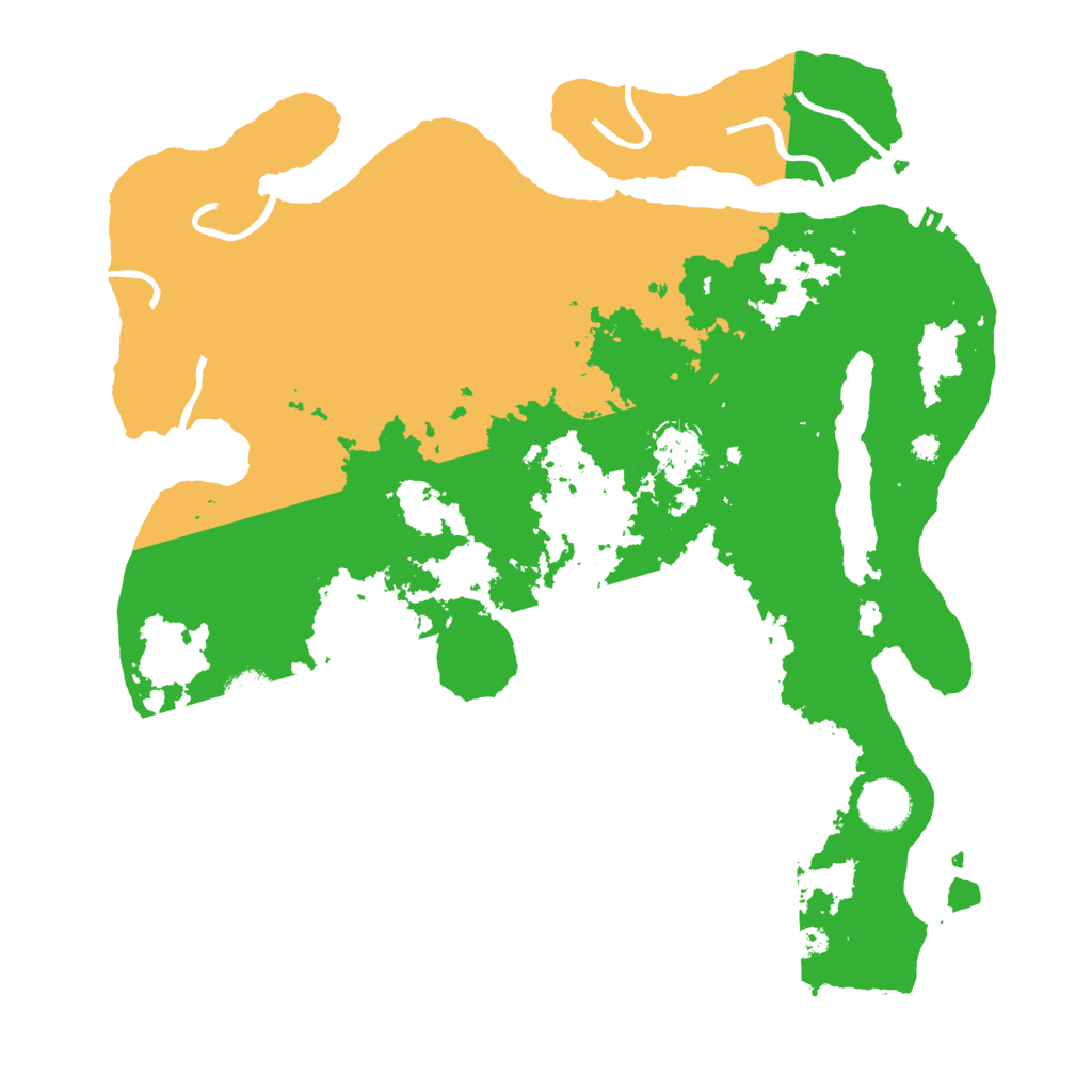 Biome Rust Map: Procedural Map, Size: 3700, Seed: 635384520