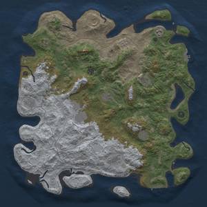 Thumbnail Rust Map: Procedural Map, Size: 4500, Seed: 96156524, 18 Monuments