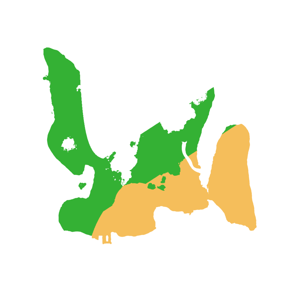 Biome Rust Map: Procedural Map, Size: 2000, Seed: 5121
