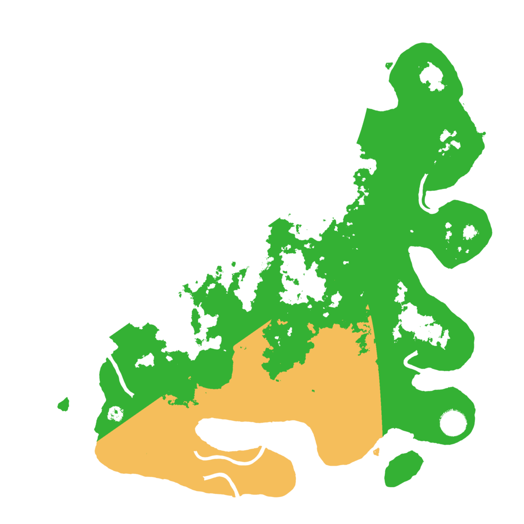 Biome Rust Map: Procedural Map, Size: 3500, Seed: 1251074074