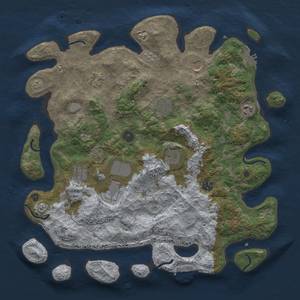 Thumbnail Rust Map: Procedural Map, Size: 4000, Seed: 102292638, 17 Monuments