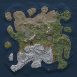 Thumbnail Rust Map: Procedural Map, Size: 3500, Seed: 5142114, 15 Monuments