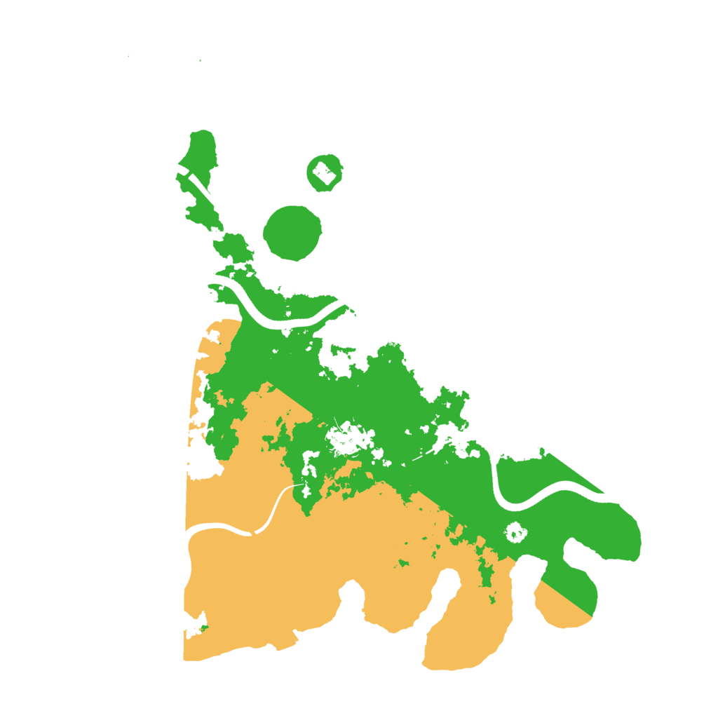 Biome Rust Map: Procedural Map, Size: 3500, Seed: 19811