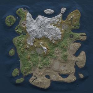 Thumbnail Rust Map: Procedural Map, Size: 3500, Seed: 163813401, 15 Monuments