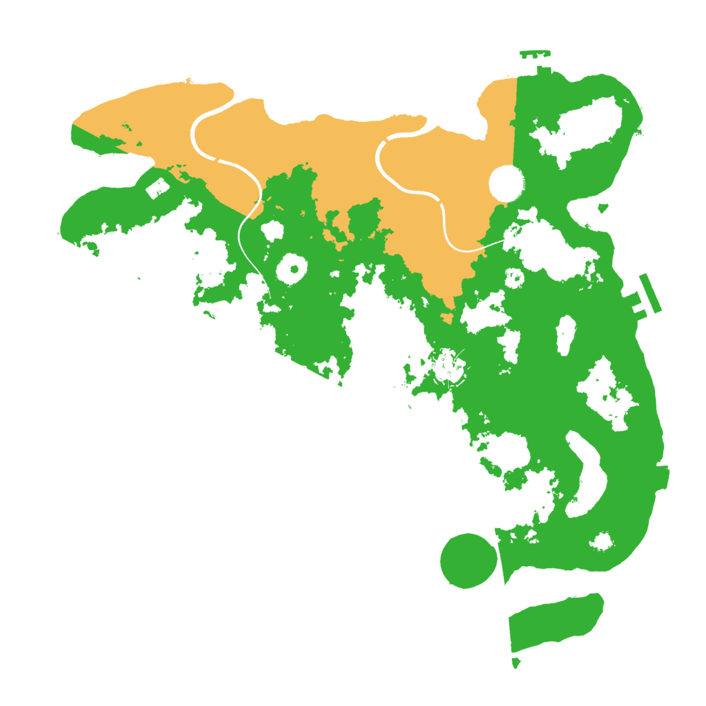 Biome Rust Map: Procedural Map, Size: 3500, Seed: 1528947681