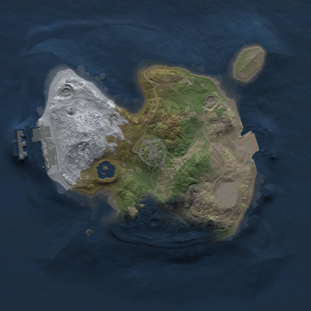 Rust Map: Procedural Map, Size: 1700, Seed: 447313544, 3 Monuments