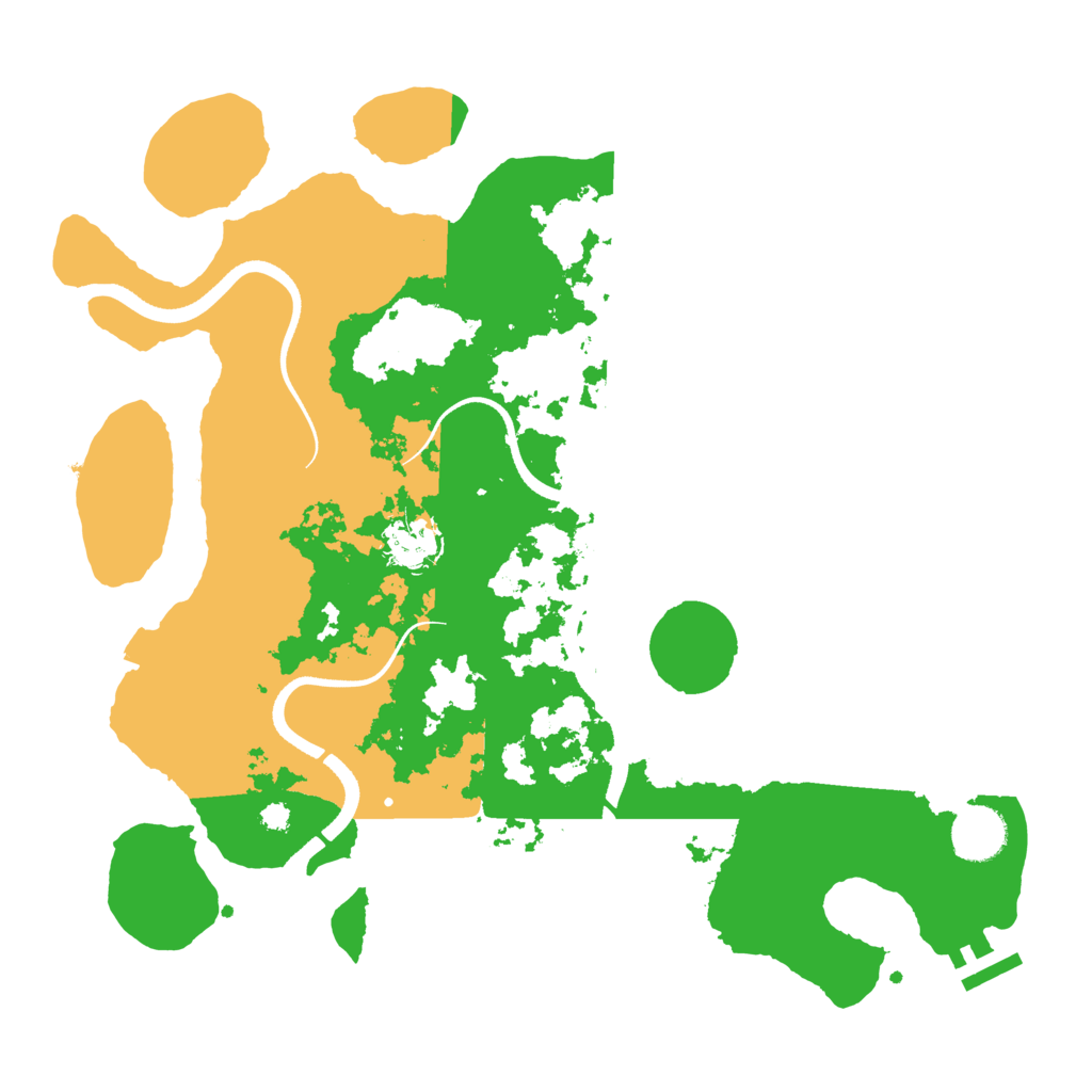 Biome Rust Map: Procedural Map, Size: 3500, Seed: 1174190632