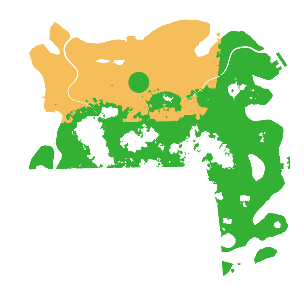Biome Rust Map: Procedural Map, Size: 3850, Seed: 1054384