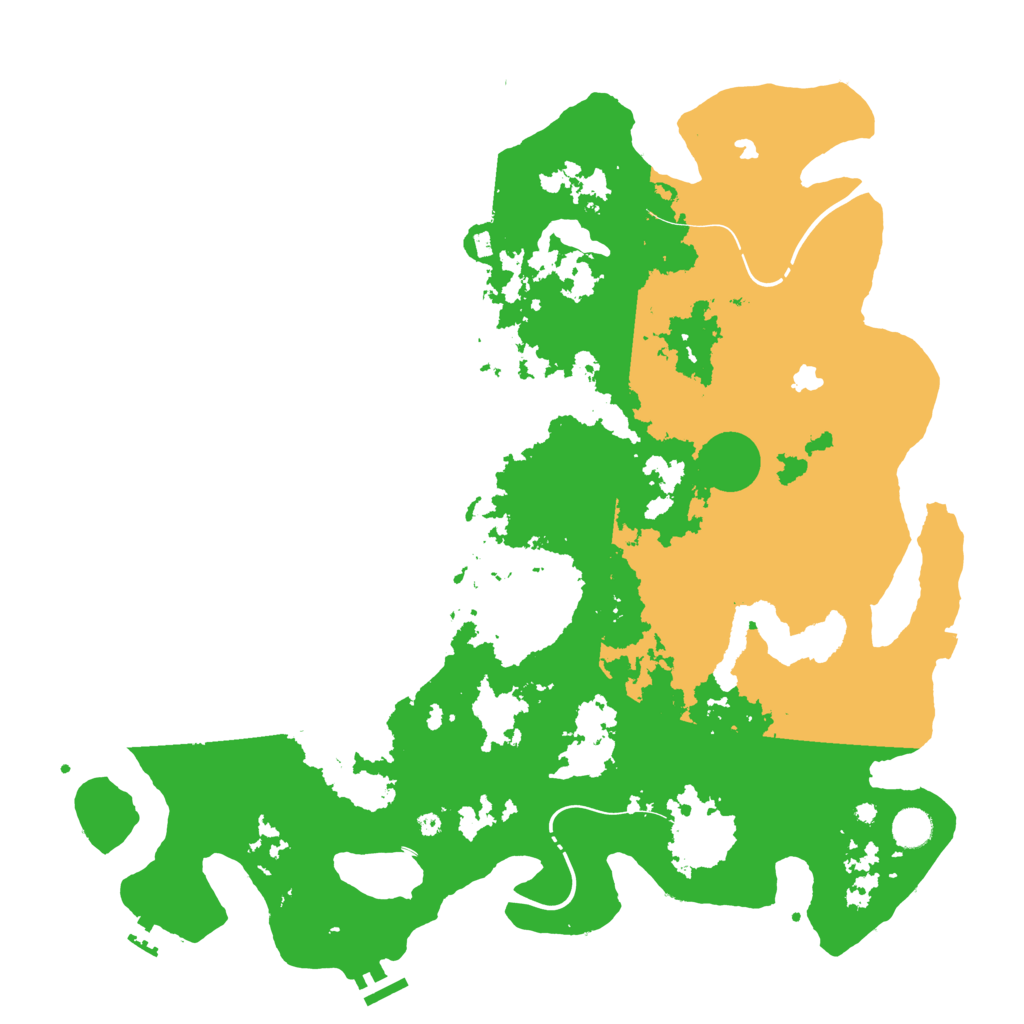 Biome Rust Map: Procedural Map, Size: 4500, Seed: 4252023
