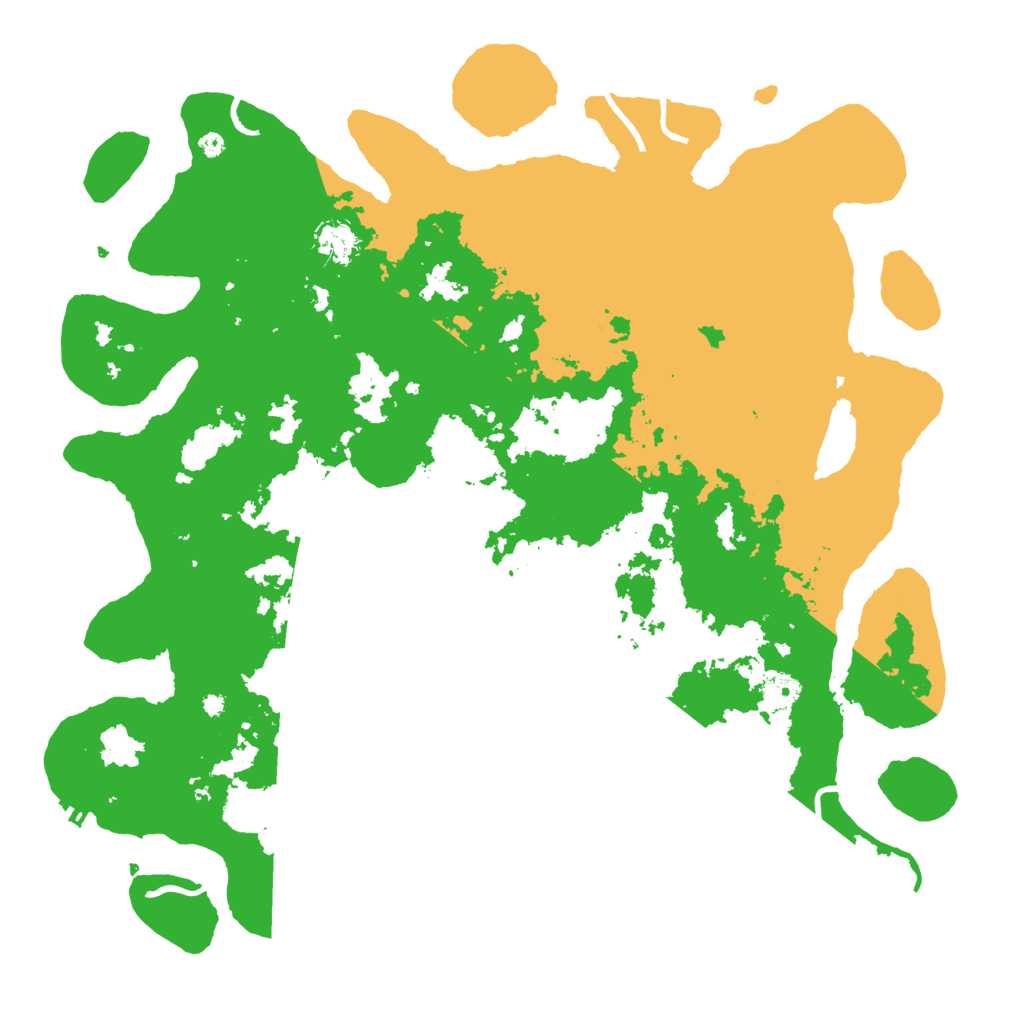 Biome Rust Map: Procedural Map, Size: 4300, Seed: 546881