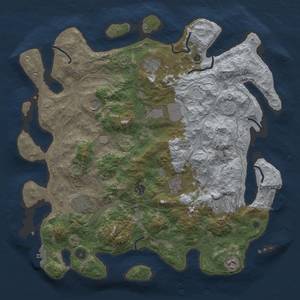 Thumbnail Rust Map: Procedural Map, Size: 4250, Seed: 2089842542, 17 Monuments