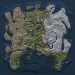 Thumbnail Rust Map: Procedural Map, Size: 4250, Seed: 2089842542, 15 Monuments