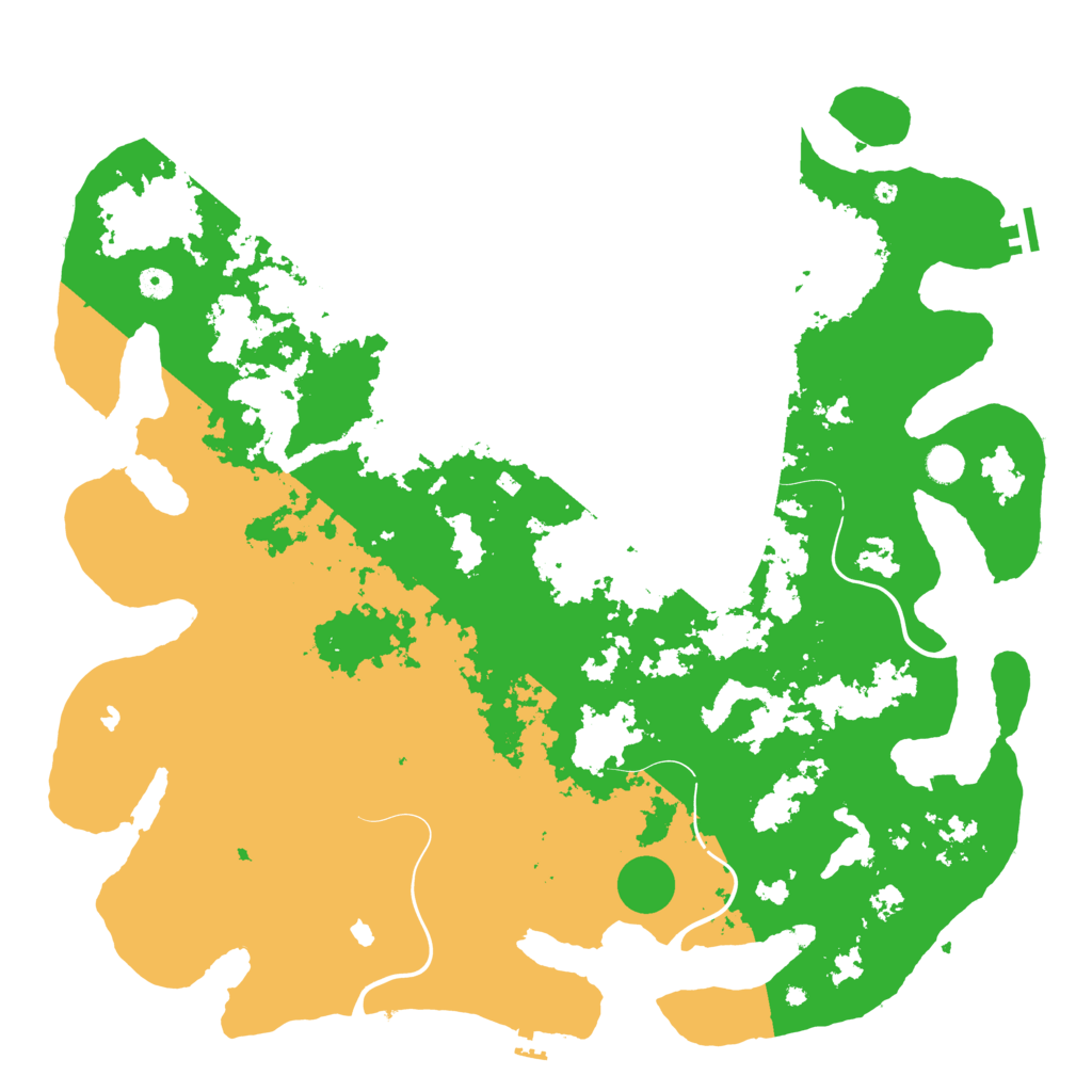 Biome Rust Map: Procedural Map, Size: 5000, Seed: 694559